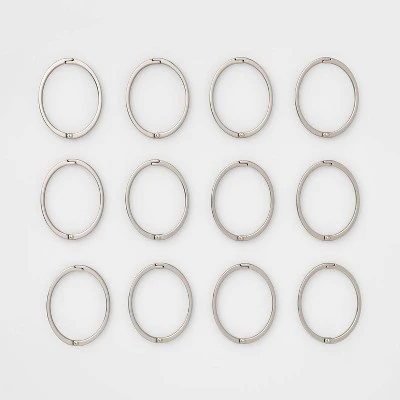 Rust Proof Oval Shower Ring Nickel - Threshold™ 2 Rust Proof Oval Shower Ring Nickel - Threshold™ - Image 2