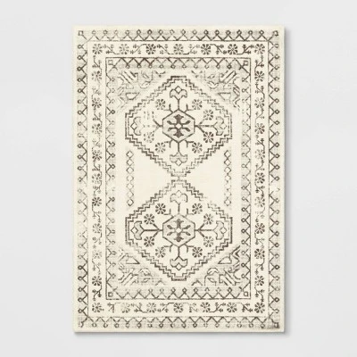 Distressed Persian Accent Rug Cream - Threshold™ 7 Distressed Persian Accent Rug Cream - Threshold™ - Image 7