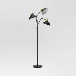 3-Head Floor Lamp Black - Threshold™ -Threshold GUEST 91c421c7 0e9a 4029 be26 8dda23a6086f