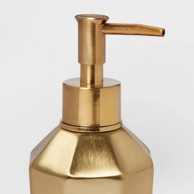 Solid Soap Pump Faceted Gold - Threshold™ 2 Solid Soap Pump Faceted Gold - Threshold™ - Image 2