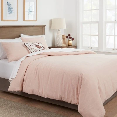 Simple Woven Stripe Duvet & Sham Set - Threshold™ 1 Simple Woven Stripe Duvet & Sham Set - Threshold™