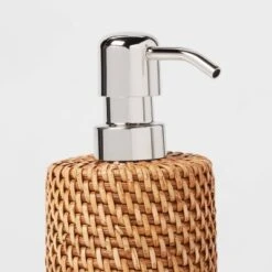 Rattan Soap Pump Light Brown - Threshold™ -Threshold GUEST 93d67f11 c1b9 4807 a6eb 6f7ead983a9e