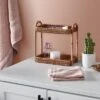 Natural Woven Tiered Vanity Bathroom Tray - Threshold™