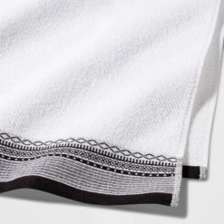 Diamond Border Terry Bath Towel - Threshold™