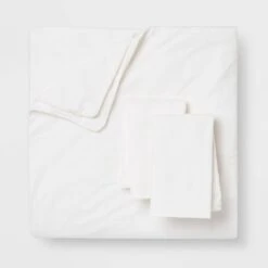 Washed Cotton Sateen Duvet & Sham Set - Threshold™ -Threshold GUEST 9becce31 1a07 4c85 a879 10b2362bee28