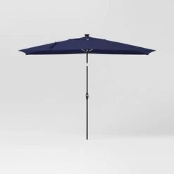 10'x6' Rectangular Solar Market Patio Umbrella - Black Pole - Threshold™ 14 10'x6' Rectangular Solar Market Patio Umbrella - Black Pole - Threshold™ -Threshold GUEST 9f5015ed 9b81 4588 8ca4 f7b1151ddc5c