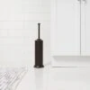 Metal Oil Rubbed Toilet Brush And Holder Set Bronze - Threshold™