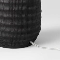 Small Textured Ceramic Lamp Base Black - Threshold™ -Threshold GUEST a3bfca16 5ea4 4360 a59b e71f9d0dabfc