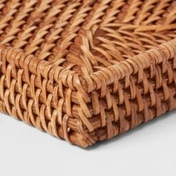 Rattan Tray Light Brown - Threshold™ -Threshold GUEST a483bb96 0859 4ec8 b99d c4c54db21101