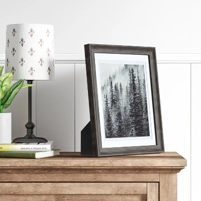 8" X 10" Double Matted Table Frame Dark Brown - Threshold™ 1 8" X 10" Double Matted Table Frame Dark Brown - Threshold™