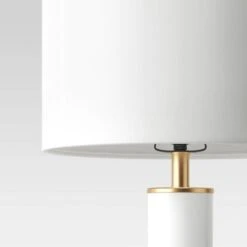 Large Assembled Tapered Glass Table Lamp (Includes LED Light Bulb) White - Threshold™ -Threshold GUEST a75352bf e6e4 4b62 bf69 408a95dcb73d