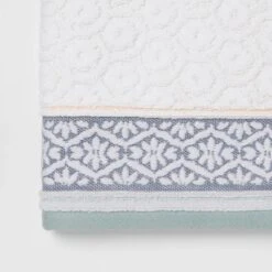 Pattern Filled Stripe Towel Blue - Threshold™ -Threshold GUEST a970c843 07d8 4be6 9041 ce5c31827d4e