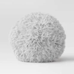 Long Faux Fur Round Throw Pillow - Threshold™ -Threshold GUEST ab414e04 7622 4296 b4cc c7d55cccba27