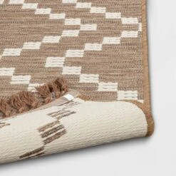 Check Diamonds Outdoor Rug Tan - Threshold™ -Threshold GUEST ac22a0ad a4e9 4c4c b89d 14ae4c1012fb