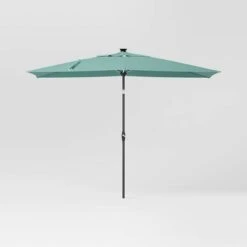 10'x6' Rectangular Solar Market Patio Umbrella - Black Pole - Threshold™ 17 10'x6' Rectangular Solar Market Patio Umbrella - Black Pole - Threshold™ -Threshold GUEST adfeb821 0b88 4e89 b0b1 ed1efe41b945