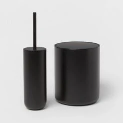 Metal Waste Can Black - Threshold™ -Threshold GUEST b0320eea b2f7 4cc8 861e 64b66fdb0fcc