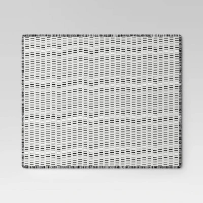 Dash Kantha Solid Throw Blanket Black - Threshold™ 2 Dash Kantha Solid Throw Blanket Black - Threshold™ - Image 2