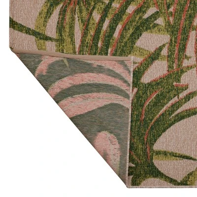 7' X 10' Outdoor Rug Neutral Palm - Threshold™ 2 7' X 10' Outdoor Rug Neutral Palm - Threshold™ - Image 2