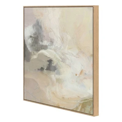 24" X 24" Watercolor Mountain Framed Canvas - Threshold™ 2 24" X 24" Watercolor Mountain Framed Canvas - Threshold™ - Image 2