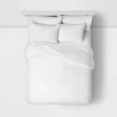 Organic Solid Duvet & Sham Set - Threshold 1 Organic Solid Duvet & Sham Set - Threshold