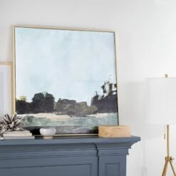 36" X 36" Treeline Abstract Framed Canvas - Threshold™ Designed With Studio McGee