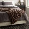 55"x80" Faux Fur Ribbed Bed Throw - Threshold™