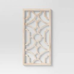 Set Of 2 Wood Lattice Wall Hanging Brown - Threshold™ -Threshold GUEST bd3f96a2 abba 4d78 96ff eba1d5ba3951