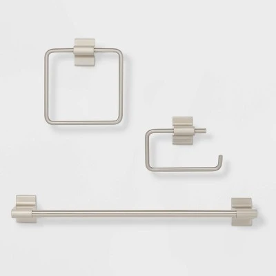 3pc Modern Bath Hardware Set - Threshold™ 4 3pc Modern Bath Hardware Set - Threshold™ - Image 4