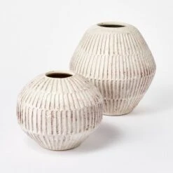 Small Carved Cream Vase - Threshold™ Designed With Studio McGee -Threshold GUEST bf468da8 6a4d 4db6 9500 708e4ce7b4b5