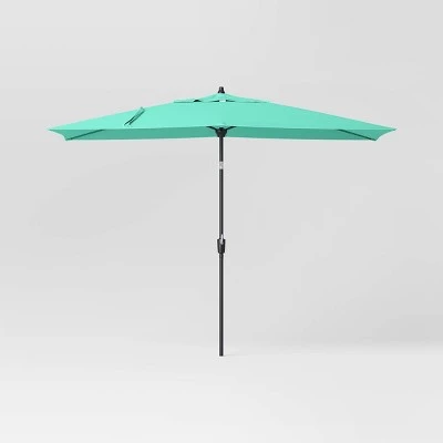 10'x6' Rectangular Market Patio Umbrella - Black Pole - Threshold™ 16 10'x6' Rectangular Market Patio Umbrella - Black Pole - Threshold™ - Image 16