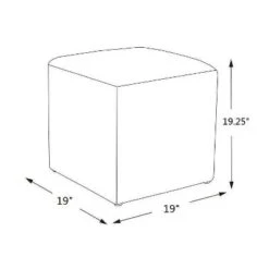 Lynwood Square Upholstered Cube - Threshold™ Designed With Studio McGee -Threshold GUEST c2f42775 98a7 4d45 abf0 4fc9948bbcdf