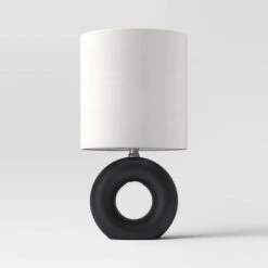 Abstract Ceramic Mini Table Lamp Black - Threshold™ 7 Abstract Ceramic Mini Table Lamp Black - Threshold™ -Threshold GUEST c46c4037 20c5 40d9 8a44 b6b6d2e5da92