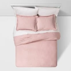 Family Friendly Duvet Cover & Sham Set Chambray - Threshold™