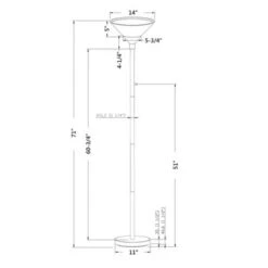 Torchiere Floor Lamp With Glass Shade - Threshold™ -Threshold GUEST c7fec30d 8931 49bc 9a02 88a2579d0c38