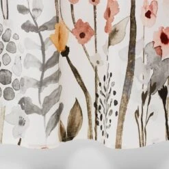 Floral Wave Shower Curtain White - Threshold™ -Threshold GUEST c87586e6 12cc 4e03 b887 89a09fcaa942