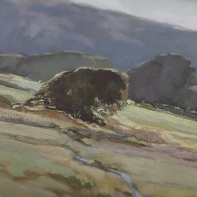 16" X 14" Summer Pasture Framed Wall Art Brass - Threshold™ Designed With Studio McGee 3 16" X 14" Summer Pasture Framed Wall Art Brass - Threshold™ Designed With Studio McGee - Image 3