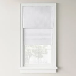1pc Light Filtering Cordless Linen Blend Roman Window Shade White - Threshold™ -Threshold GUEST ca9af90b 3fbc 430c 9c24 92906f3fc34a