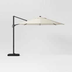 11'x11' Offset Solar Patio Umbrella - Black Pole - Threshold™ 10 11'x11' Offset Solar Patio Umbrella - Black Pole - Threshold™ -Threshold GUEST cf582cf1 085e 4b0f af3c 1c135f37dcb8