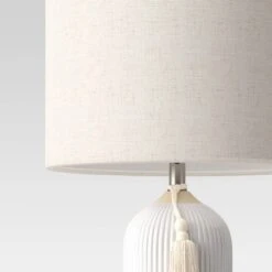 Large Assembled Ceramic Table Lamp White - Threshold™ -Threshold GUEST d72950b8 ea54 41af a1d4 cb6cbbe6dd5a
