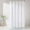 Dyed Clipped Diamond Shower Curtain White - Threshold™