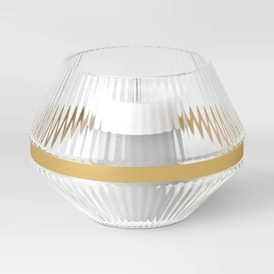 Medium Luxe Glass Hurricane Holder - Threshold™ 2 Medium Luxe Glass Hurricane Holder - Threshold™ - Image 2