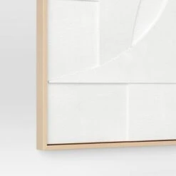 24" X 30" Dimensional II 3D Framed Wall Sculpture With Sand Texture - Threshold™ -Threshold GUEST dbfb9a5b bef5 4d8b 8ef2 24736ff78d40