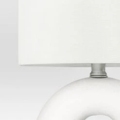 Abstract Ceramic Mini Table Lamp White - Threshold™ -Threshold GUEST e060b615 0e7d 45e5 a0cf f6597ddf73ee