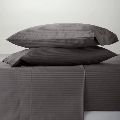 400 Thread Count Damask Solid Sheet Set - Threshold™ 1 400 Thread Count Damask Solid Sheet Set - Threshold™