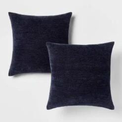 2pk Chenille Square Throw Pillows - Threshold™ 17 2pk Chenille Square Throw Pillows - Threshold™ -Threshold GUEST e208dc4d b3ee 4646 937c e6ee0d9492d8