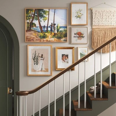 12" X 12" Love The Neighbor By Chantell Marlow Framed Wall Canvas - Threshold™ 1 12" X 12" Love The Neighbor By Chantell Marlow Framed Wall Canvas - Threshold™