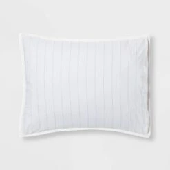 Reversible Cotton Stripe Quilt Sham - Threshold™ -Threshold GUEST e4cf0cec a450 4cc1 91b4 45e3f6a809e4