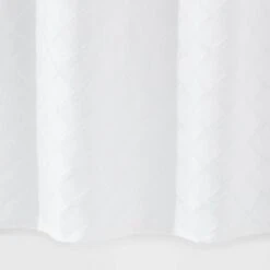 Dyed Clipped Diamond Shower Curtain White - Threshold™ -Threshold GUEST e9083fa3 4dae 4049 a274 c3e218597b3c