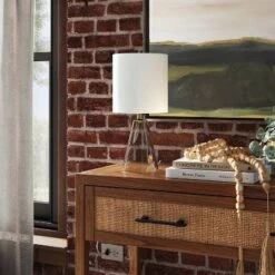 Glass Cone Mini Table Lamp Clear - Threshold™ -Threshold GUEST eee287ae 4297 4ecd 8b28 f390d946fcd2