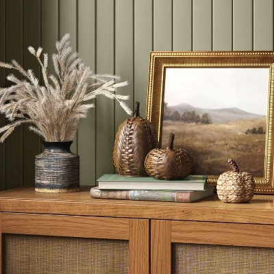 Herringbone Woven Pumpkin - Threshold™ 1 Herringbone Woven Pumpkin - Threshold™